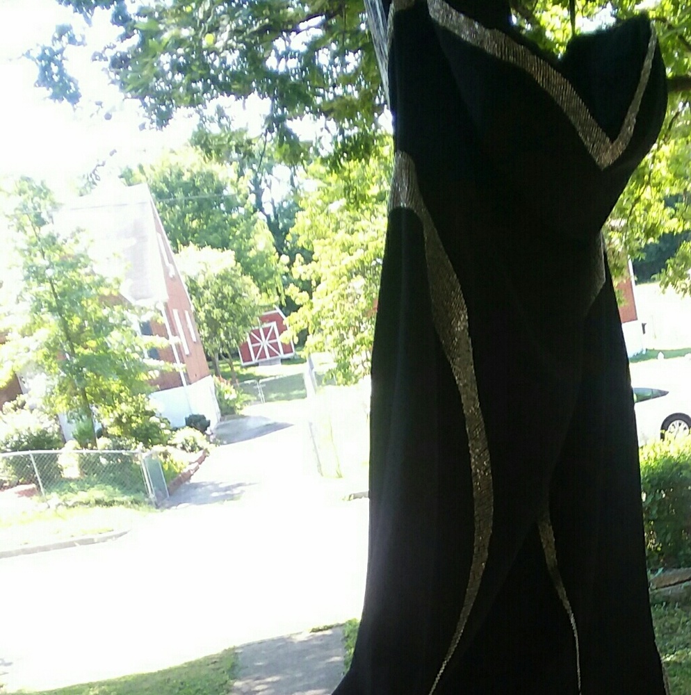 Black evening gown